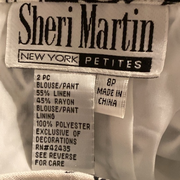 Sheri Martin petite linen blend pants size 8P - Picture 9 of 11